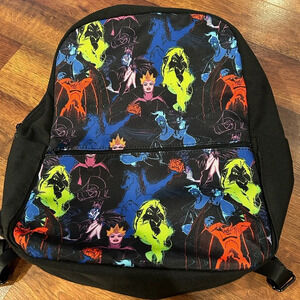 Disney Villains Black Large Canvas Backpack boys girls